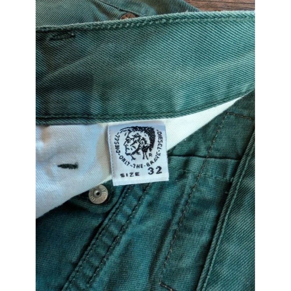 Diesel 5355 Patrol Relaxed Fit Tapered Leg Jeans Men's Sz 32 Green Made In Italy - Picture 9 of 12